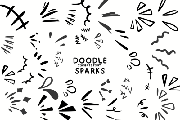 Preview of Doodle Sparks Font