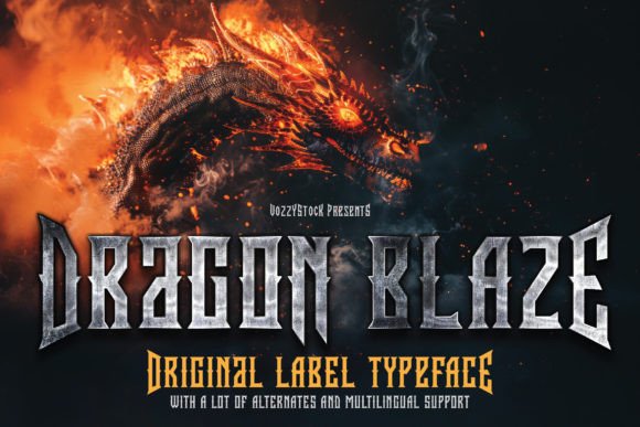 Preview of Dragon Blaze Font