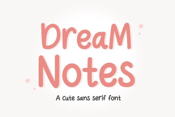 Preview of Dream Notes Font