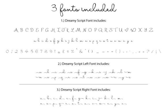Thumbnail 2 of Dreamy Script Font