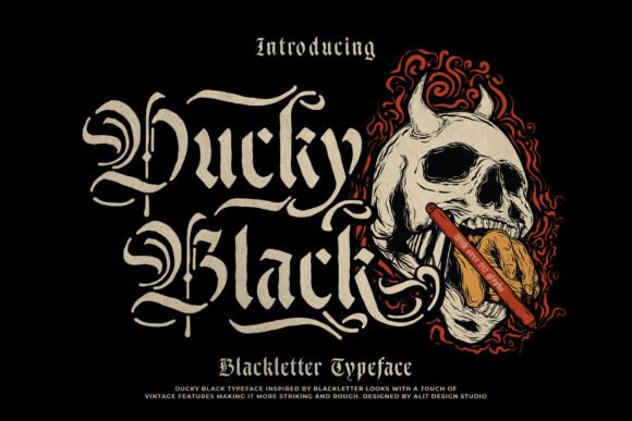 Preview of Ducky Black Font