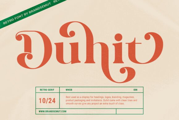 Preview of Duhit Font