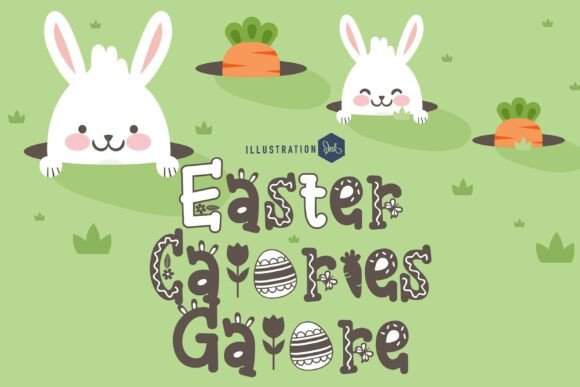 Preview of Easter Calories Galore Font