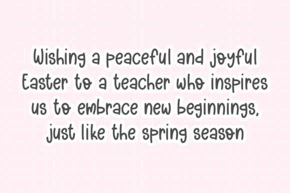 Thumbnail 2 of Easter Teacher Font