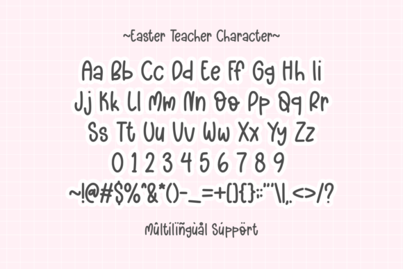 Thumbnail 3 of Easter Teacher Font