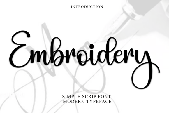 Preview of Embroidery Font