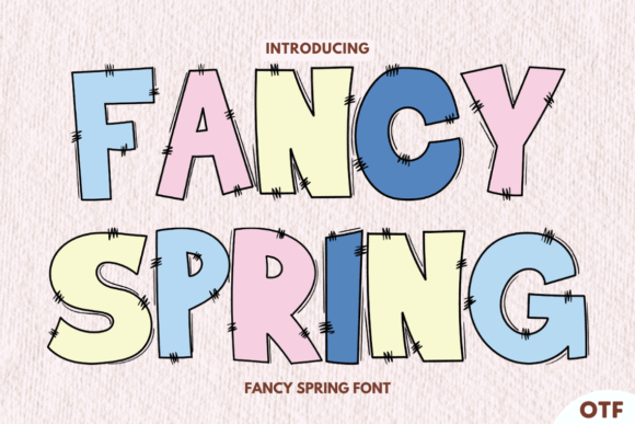Main preview of Fancy Spring Font