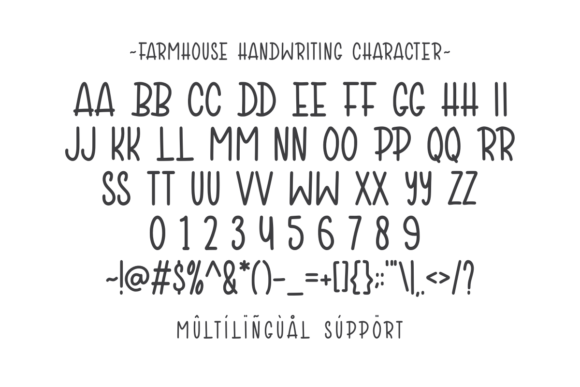 Thumbnail 3 of Farmhouse Handwriting Font