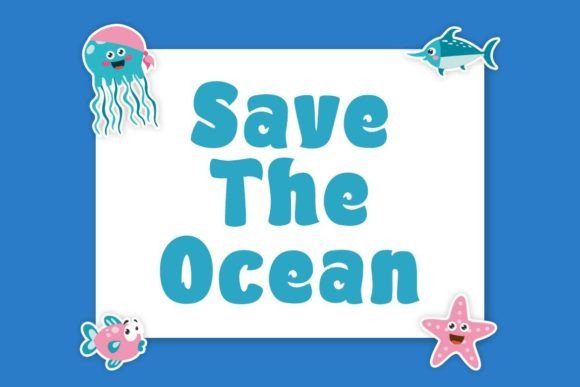 Thumbnail 2 of Fat Fish - Ocean Gaming Font