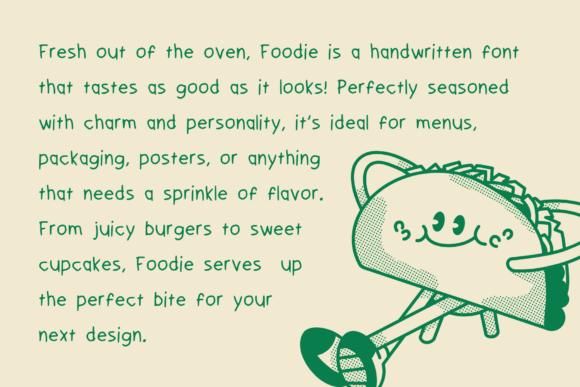 Thumbnail 2 of Foodie Font
