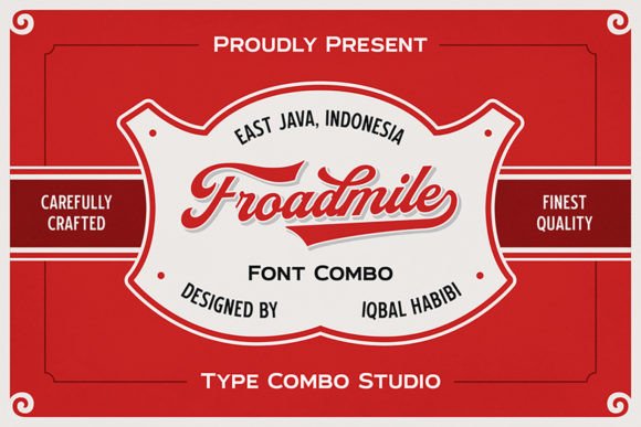 Preview of Froadmile Font