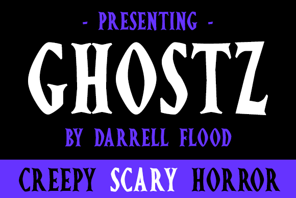 Main preview of Ghostz Font