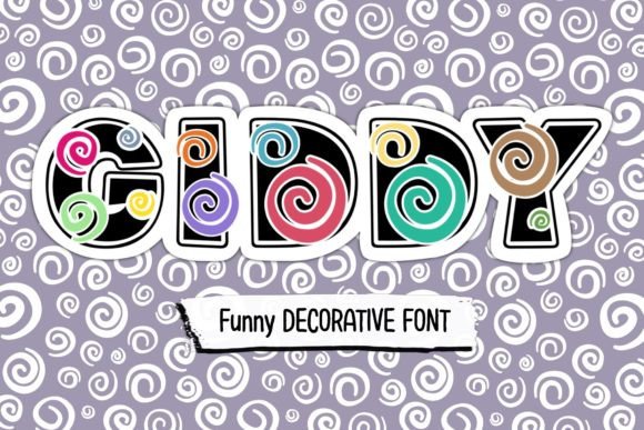 Preview of Giddy Font