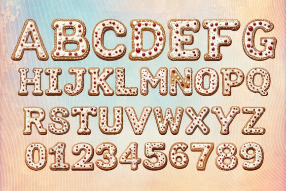 Thumbnail 2 of Gingerbread Cookies Font