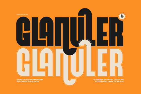 Preview of Glanuler Font