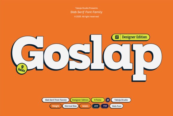 Preview of Goslap Font