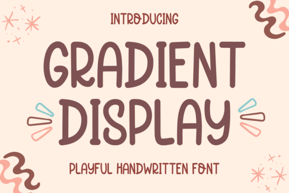 Preview of Gradient Display Font