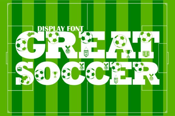 Preview of Great Soccer Font