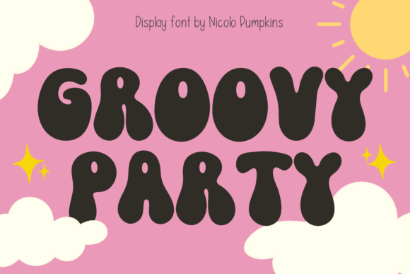Preview of Groovy Party Font