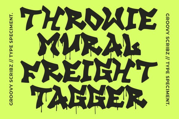 Thumbnail 4 of Groovy Scribz Font