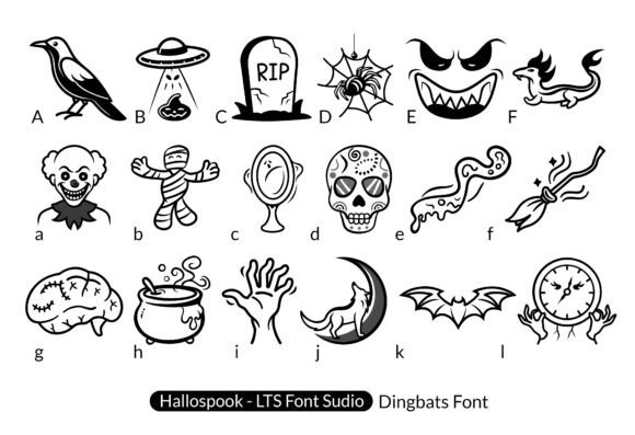 Preview of Hallospook Font