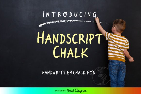 Preview of Handscript Chalk Font