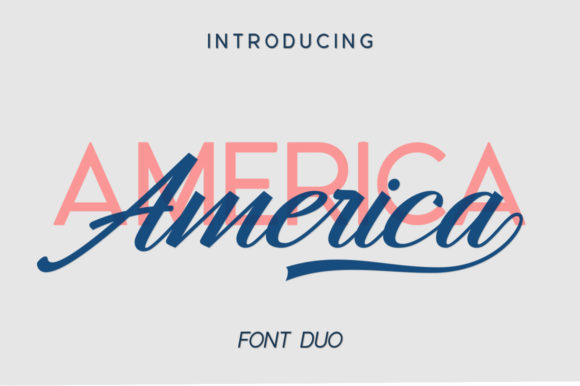Preview of Hangberd America Duo Font
