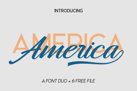 Thumbnail 2 of Hangberd America Duo Font