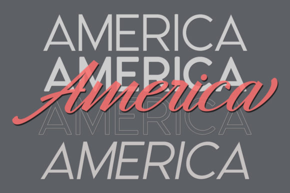 Thumbnail 4 of Hangberd America Duo Font