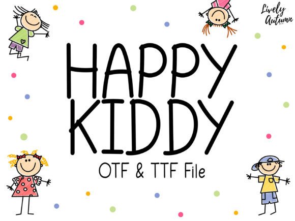 Preview of Happy Kiddy Font