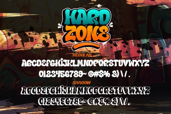 Thumbnail 2 of Hard Zone Font