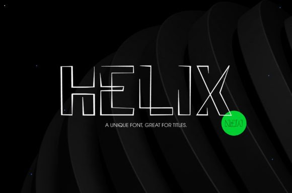 Main preview of Helix Font