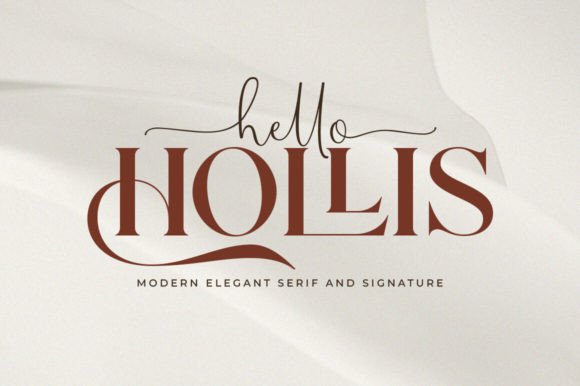 Preview of Hello Hollis Font