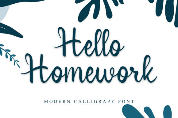 Preview of Hello Homework Font
