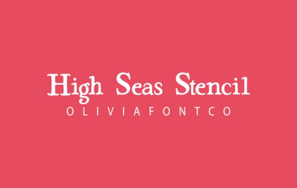 Preview of High Seas Stencil Font