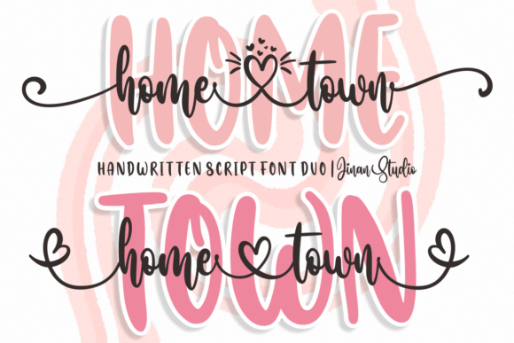 Preview of Home Town Duo Font