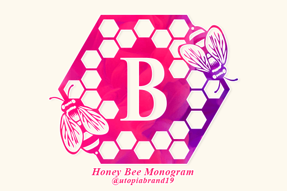 Preview of Honey Bee Monogram Font