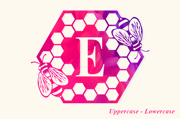 Thumbnail 2 of Honey Bee Monogram Font