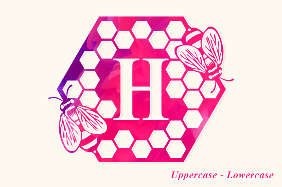 Thumbnail 4 of Honey Bee Monogram Font