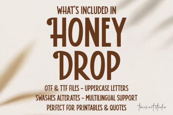 Thumbnail 3 of Honey Drop Font