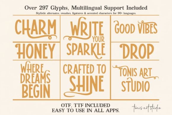 Thumbnail 4 of Honey Drop Font