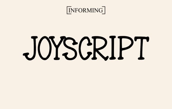 Preview of Joyscript Font