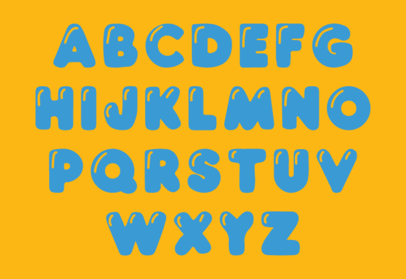 Thumbnail 3 of Kids Bubble Font