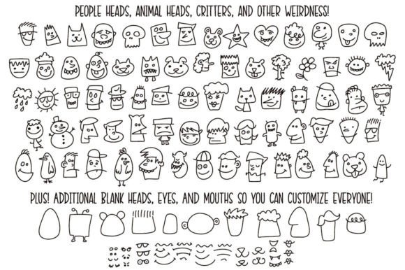 Thumbnail 2 of Kookyheads Font