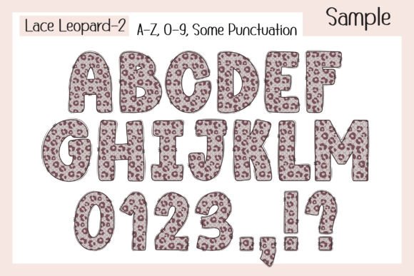 Thumbnail 4 of Lace Leopard Font