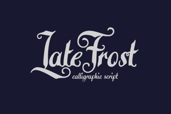 Preview of Late Frost Font