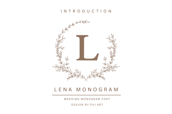 Main preview of Lena Monogram Font