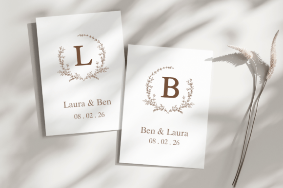 Thumbnail 2 of Lena Monogram Font