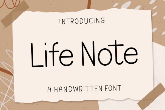 Preview of Life Note Font