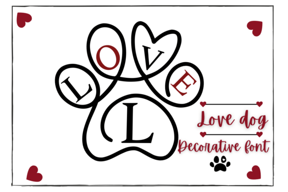 Preview of Love Dog Font